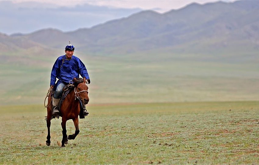 Rider in Mongolia,