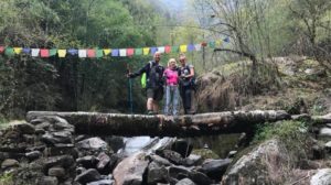 womens green trekking Napal