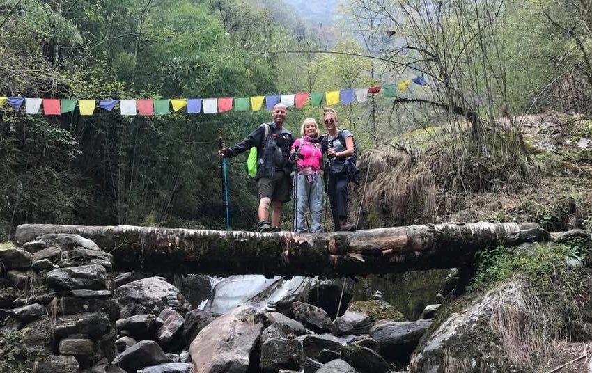 womens green trekking Napal